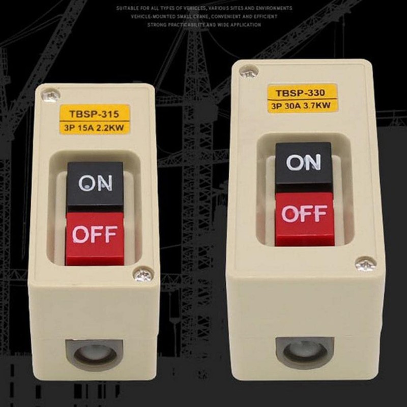 Folpus 1x TBSP 330 3 Phase Waterproof 30A Push Button