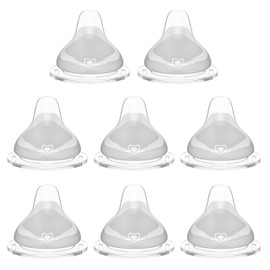 8pcs Replacement Silicone Spout Nipple for NUK Activity and Learner Cup, Soft Transition Spout for Sippy Cups, Silicone BPA-Free, Leak-Proof, Easy Transition from Bottle to Cup