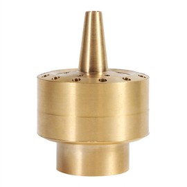 Milltrip Brass Fountain Nozzle, 1/4" / 1/2" / 3/4" Brass Column Water Nozzle, Porous Scattering Sprinkler Spray Head for Garden Pond, Park Fountain, Hotel Fountain, Outdoor Decorations (3/4")