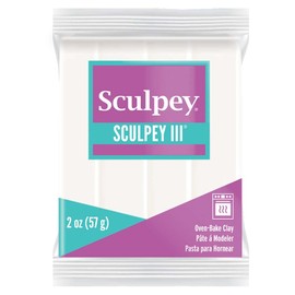 1 x Sculpey Polymer Oven Bake Craft Modelling Clay 57g White