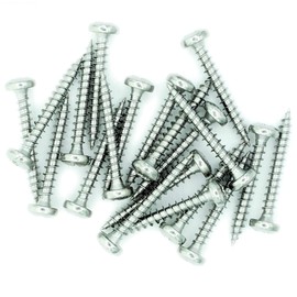 No.5 x 1.6 (3.5mm x 40mm) Pozi Pan Chipboard Screw - Stainless Steel (A2) (Pack of 20)