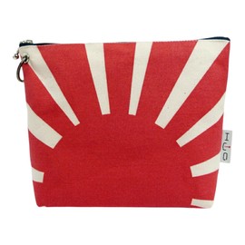 [Uniform Fuji] Boat-shaped Pouch (Asahi Flag, Warship Flag), Unisex, Self-Defense Forces, Ships, Escort, Asahi Flag, Fuji Kinbai, red