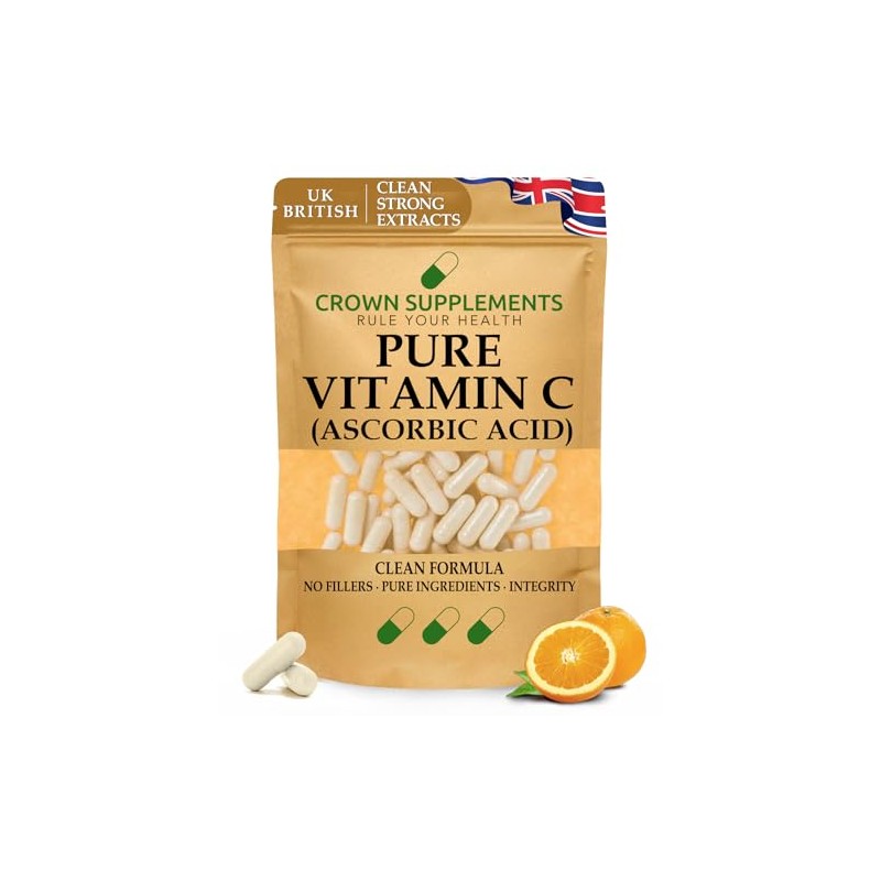 Pure Vitamin C Capsules Ascorbic Acid | Clean Supplements |
