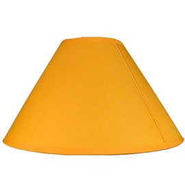 Empire Cotton Coolie Lamp Shades for Table Lamps and Pendant Ceiling Lights - 30cm Dia Cream (Mustard)