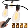 Ollny S11 50FT Outdoor String Lights with Remote, 3 Modes
