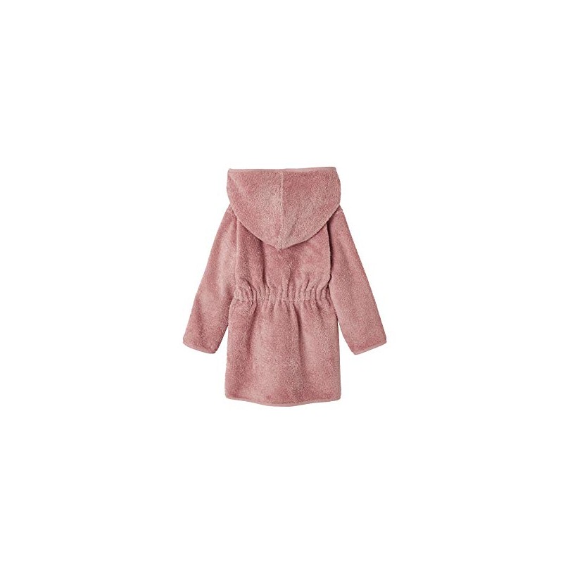 Vertbaudet Children's Bathrobe with Hood, antique pink