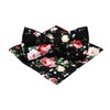 Floral Bow Tie Pocket Square Set Novelty for Men Patterned