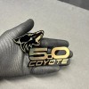 usa Standard COYOTE 5.0 Emblem Badges GOLD On BLACK EDITION