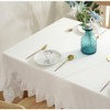Blausky Tablecloth, Solid Colour Cotton, Country House Style Table Linen,