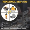 REKCKRUL 4-Piece Roundover Router Bit Set - 1/4" Shank, Carbide