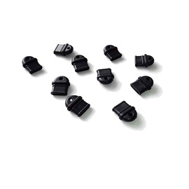 monofive USB 3.1 Type C Connector Dustproof Protective Cover with Knob Strap Hole, Black (Pack of 10), PVC Type MF-TTEC-PV10B