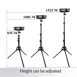 Coret Mini Projector Stand, Portable Camera Holder with 360 Rotatable Head, Adjustable Height 26-60in