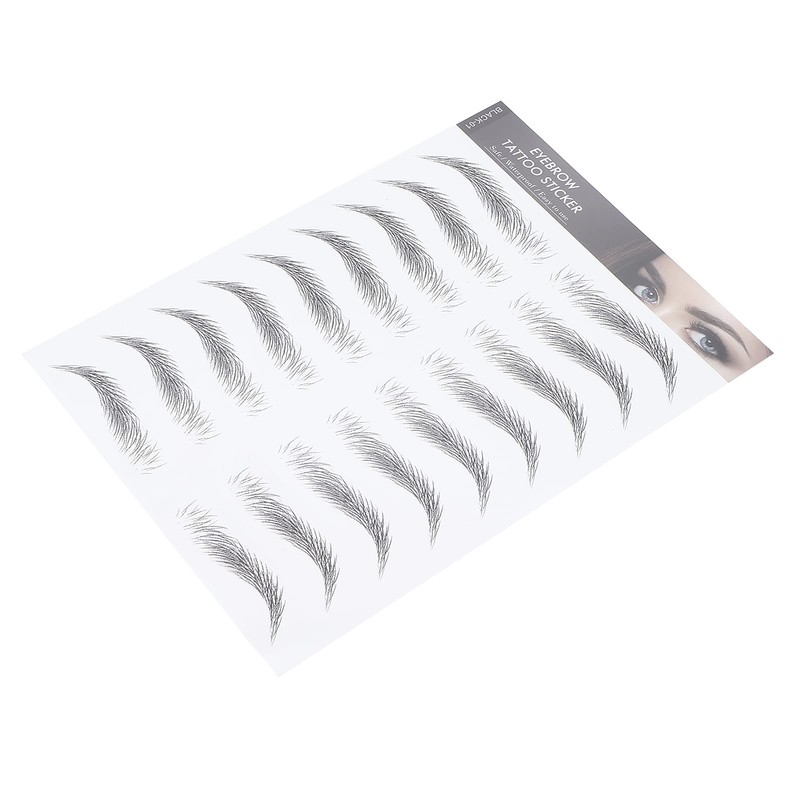6D Eyebrow Tattoo Stickers, Eyebrow Shaping Stencils, Semi-Permanent, Hair-Like, Waterproof