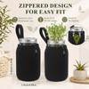 Blushtier 2 Pcs 32oz Mason Jar Sleeves Regular and Wide