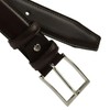 Conte Massimo Men's Genuine Leather Belt Made in Italy, Dark
