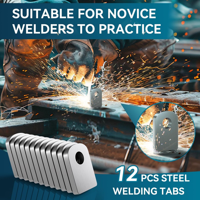 Dabolang 24 Pcs Weld on Tabs with Holes, Weld on