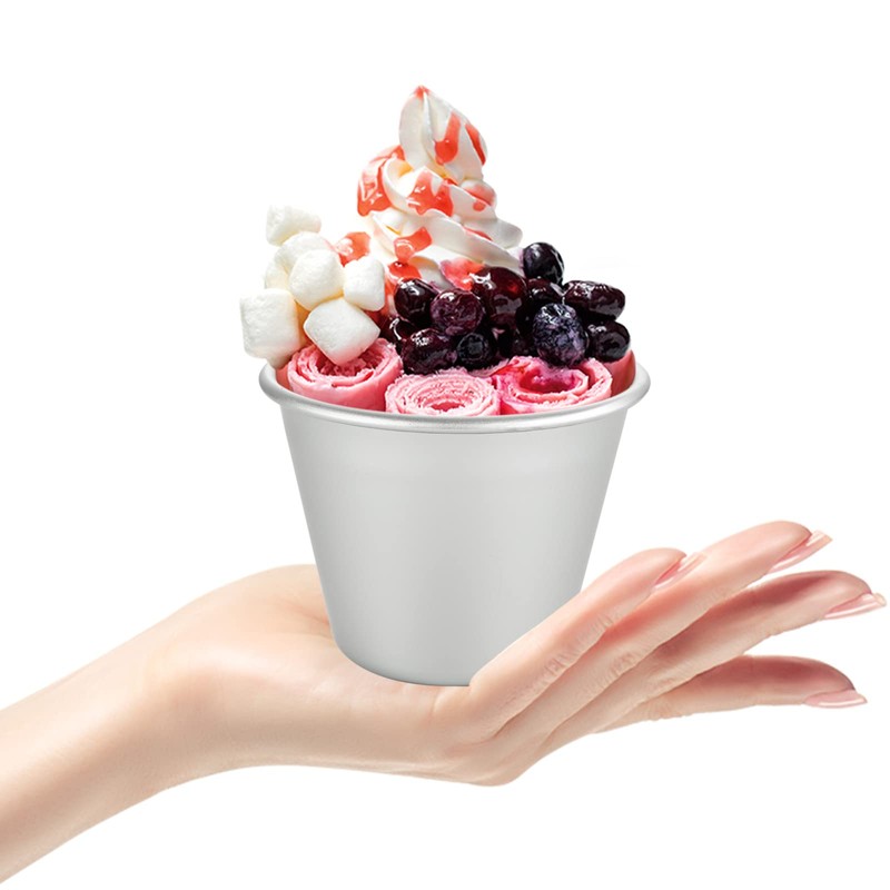 MIVIDE 20 Pack Dariole Moulds, Pudding Moulds for Baking, Individual