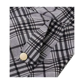 BBONL INEDRESS Skirt Women's Long Vintage Elegant Plaid Winter Skirt, Warm, Elastic Waist, A-Line Skirts, Casual, High Waist, Midi Skirt