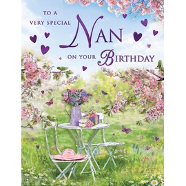 Regal Publishing Birthday Card Nan, Garden - 8 x 6 inches