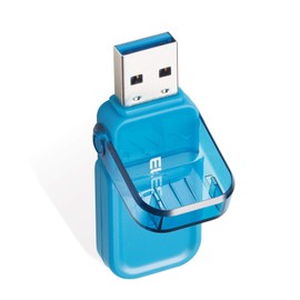 Elecom MF-FCU3064GBU 64GB USB 3.0 3.1 (Gen1) No Loss Cap Blue
