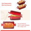 2 IN 1 Cast Iron Bread Loaf Pan with Lid,
