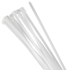 ORNO AE-13199 Cable Ties Resealable Pack of 100 White (3.6 mm/200 mm)