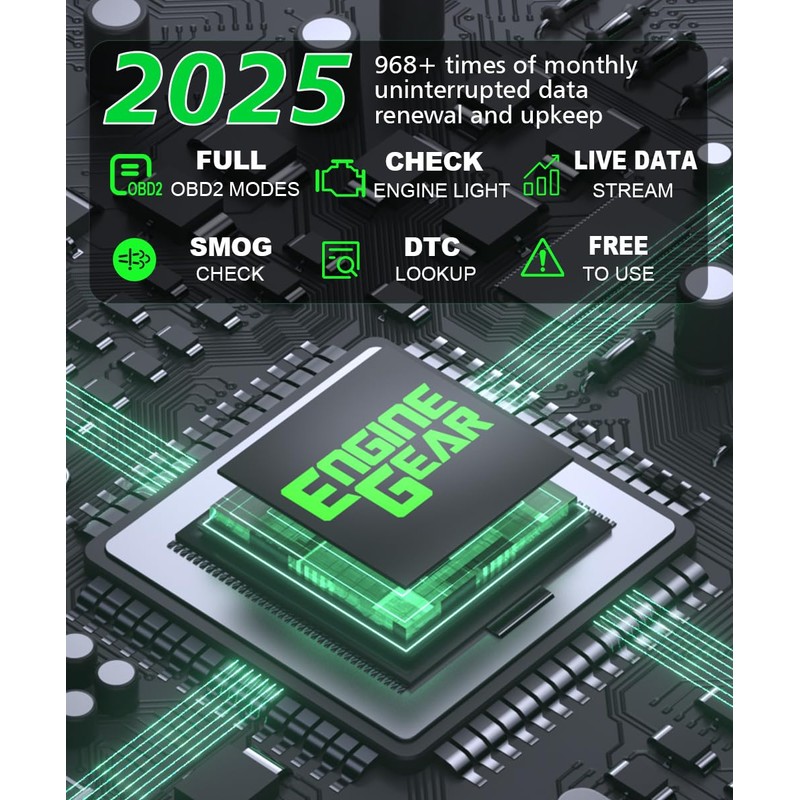 EngineGear OBD2 Scanner Bluetooth Diagnostic Tool Bi-Directional OBDII Car Code