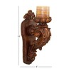 Deco 79 Polystone Solid Wall Sconce, 5" x 7" x