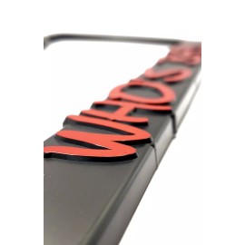 LP Frameworks Michael Jackson "Who's Bad" 3D Raised License Plate Frame