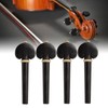 4Pcs Cello Tuning Pegs Smooth Fine Adjustment Ebony Wood Orchestral