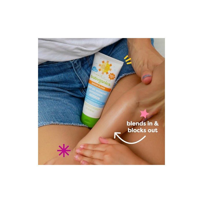 BabyGanics Protector Solar Mineral SPF 50, sin fragrancia, 89 ml
