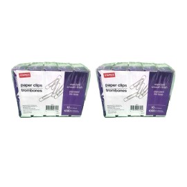 Staples 2000 Staples Standard Smooth Silver Paper Clips /20 Boxes -A7026607/7237
