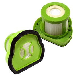 HQRP 2-pack Filter Set compatible with Bissell Pet Hair Eraser 1987E 1987N models Cordless Hand Vacuums