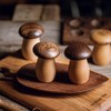 ieron Cute Mushroom Toothpick Holder Dispenser Wooden Toothpick Storage Box