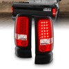 AmeriLite Red/Clear LED Brake Tail Lights Set For 94-01 Dodge