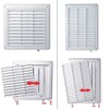 Wall Ventilation Grille Duct Cover with Net Pull Cord and