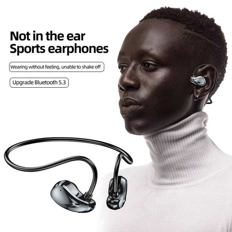 Fahgaer Wireless Bluetooth 5.3 Headphone with Mic Air Conduction Sports