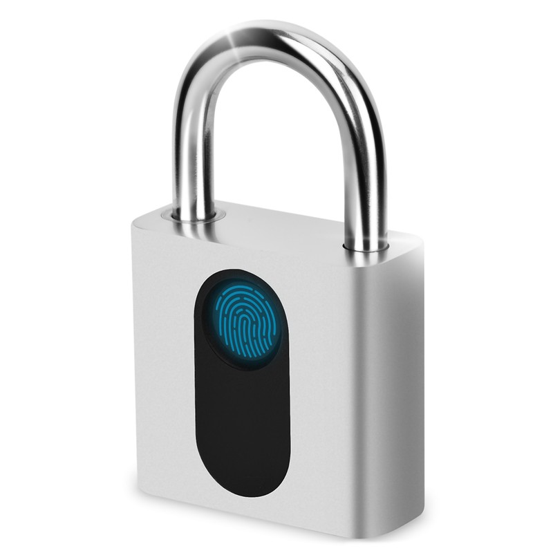 Smart Fingerprint Padlock Keyless Door Lock Waterproof Rechargeable Home Safety