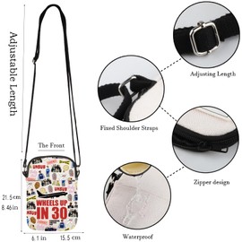 KUIYAI TV Show Inspired Gift, Zipper Crossbody Bag Crime Show Messenger Bag For Crime Fans(wheel up in)