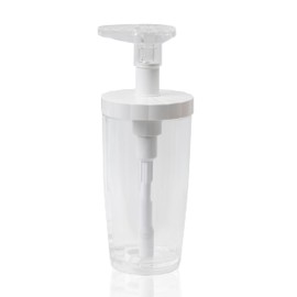 AMORE Shampoo Body Soap Refill Bottle White 520ml Dispenser Wide Mouth Large Capacity Stylish with Sticker Lindpark WH520