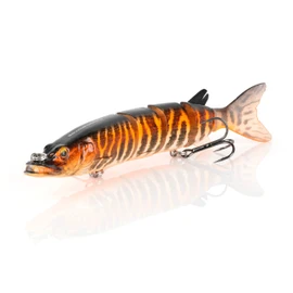 Hard Bait 3D Hard Pike 3'-6' 2 oz - Black/Orange