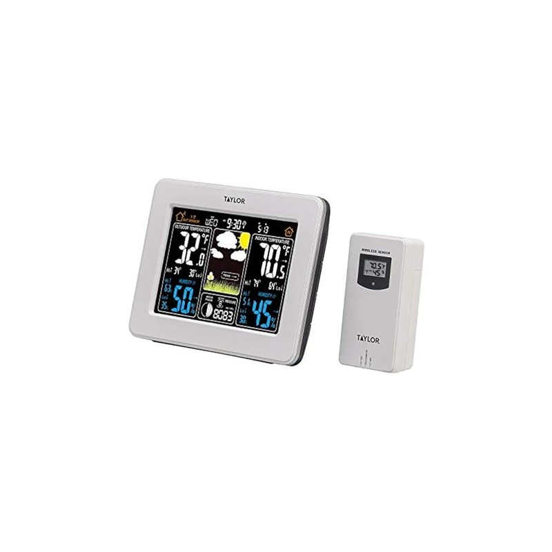 Taylor Wireless Digital Deluxe Color Weather Station Forecaster
