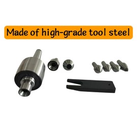Kroshine Mt2 Medium Duty Live Center Set, Live Center Revolving High Carbon Steel Morse Taper Interchangeable with Tip, Fit for Lathe Tailstock Machine