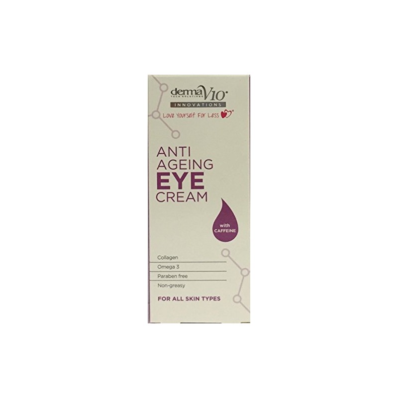 SIX PACKS of Derma V10 Innovations Anti Ageing Eye Cream