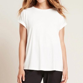 Boody Downtime Lounge Top, White / L