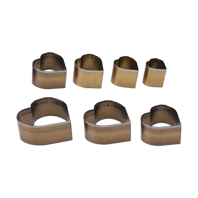 7Pcs Leather Cutting Die High Carbon Steel Heart Shape Simple