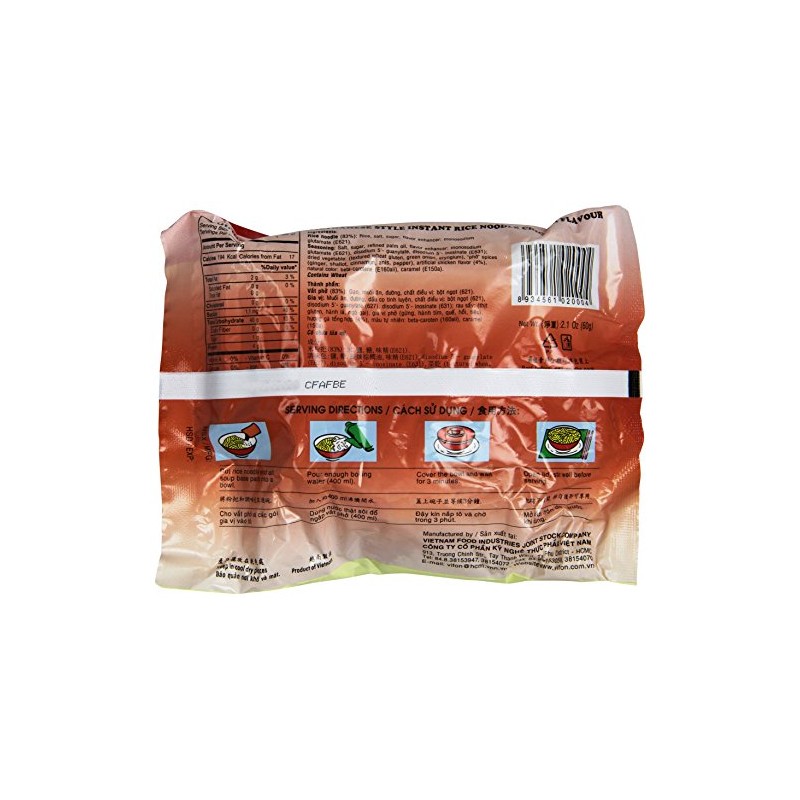 24 BAGS INSTANT RICE NOODLE CHICKEN FLAVOUR or PHO GA