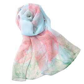 FAIRYGATE Chiffon Scarf, Women's Stole Neckerchief Scarf, for Summer, Autumn, Winter, All Year Round Shawls & Scarves