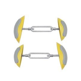 Namvo 1 Pair Mini Shoe Stretchers Adjustable Shoe Stretchers 7-12cm Width for Pressing Shoes for All Kinds of Shoes, yellow
