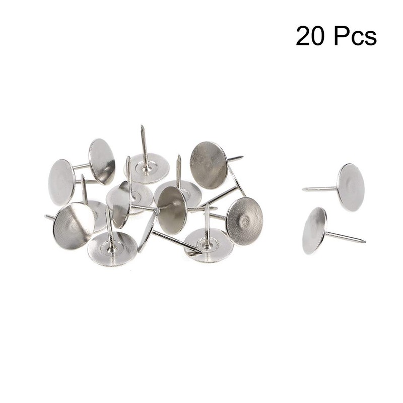 sourcing map Upholstery Nails 19 mm x 23 mm Flat